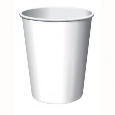 White Paper Cups 266ml 24 pk