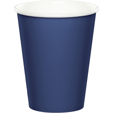 Navy Blue Paper Cups 266ml 24 pk