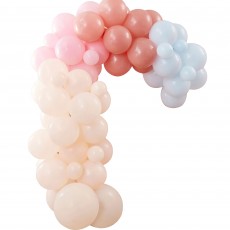 Muted Pastels Happy Everything Balloon Arch Backdrop Latex Balloons 75 pk