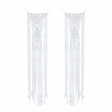 Wedding Party Decorations - A Touch of Pampas Macrame Chair Decoration