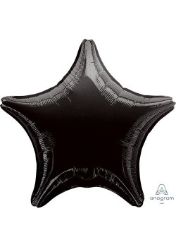 Star Black Standard XL Shaped Balloon Star Black Standard XL Shaped Balloon