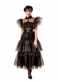 Wednesday Rave'n Deluxe Adult Costume Addams Family Wednesday Rave'n Deluxe Adult Costume Addams Family