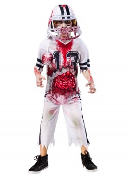 Zombie American Football Player Child Costume