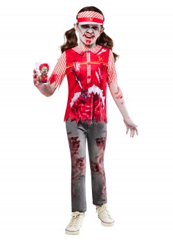 Zombie Burger Worker Child Costume