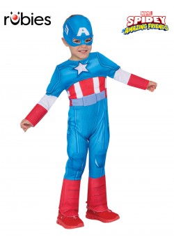 Captain America Deluxe Toddler Costume Captain America Deluxe Toddler Costume