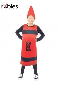 Red Crayon Child Tabard Costume - One Size