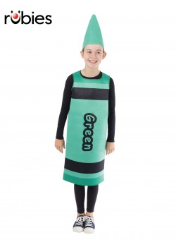 Green Crayon Child Tabard Costume - One Size