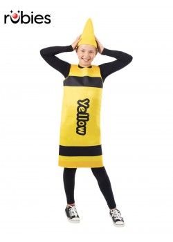 Yellow Crayon Child Tabard Costume - One Size