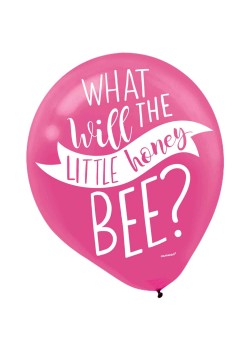 What Will It Bee? What will the little honey bee? Latex Balloons 30cm 15 pk