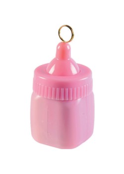 Baby Shower Pink Baby Bottle Balloon Weight