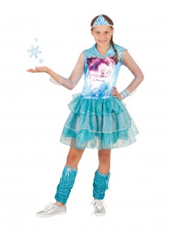 Elsa Disney Frozen Hooded Child Dress