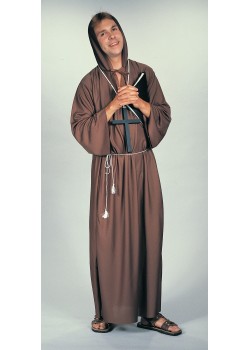 Brown Monk Medieval & Knights Robe for Adult Brown Monk Medieval & Knights Robe for Adult