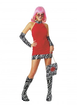 Red Hot Mama Adult Costume 1970s