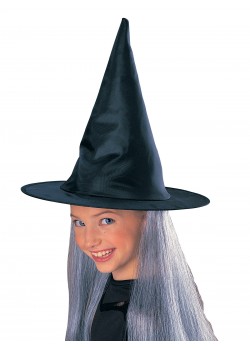 Witch Hat With Grey Hair for Child - Accessory