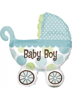 Baby Shower Baby Boy Boy Mini Buggy Shaped Balloon