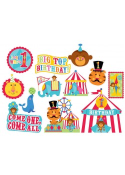 Fisher Price 1st Birthday Circus Value Pack Cutouts 12 pk