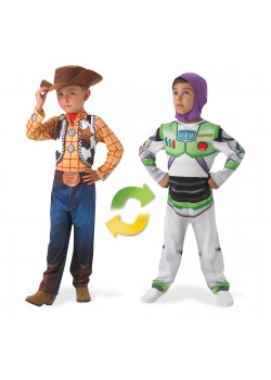 Woody To Buzz Lightyear Deluxe Reversible Child Costume Disney Toy Story Woody To Buzz Lightyear Deluxe Reversible Child Costume Disney Toy Story