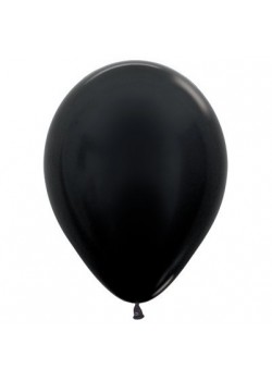 Black Metallic  Latex Balloons