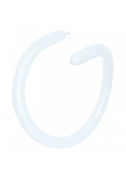 Fashion White 260T Modelling Latex Balloons 5cm x 150cm 100 pk