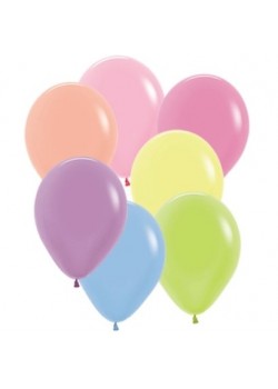 Neon Multi Coloured Teardrop Latex Balloons 30cm 25 pk