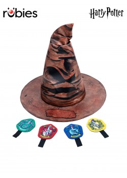 Harry Potter Sorting Hat With House Badges Harry Potter Sorting Hat With House Badges