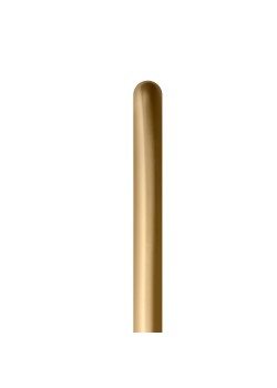 Metallic Gold 260T Modelling Latex Balloons 50 pk