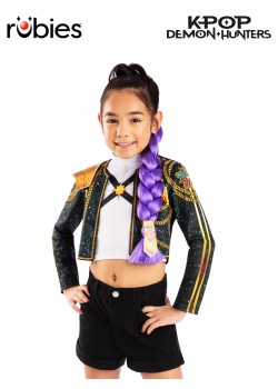 K-Pop Demon Hunters Rumi Clip On Hair Braid (40Cm) for Child