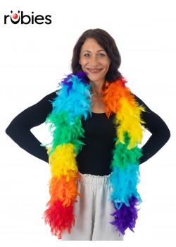 Rainbow Feather Boa Mardi Gras Rainbow Feather Boa Mardi Gras