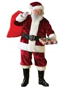 Santa Suit Crimson Regency Deluxe Adult Christmas