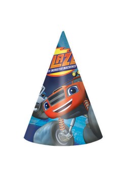 Blaze & The Monster Machines Cone Party Hats 8 pk