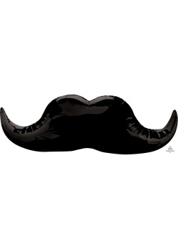 Black Moustache Shaped Balloon 88cm x 30cm Black Moustache Shaped Balloon 88cm x 30cm