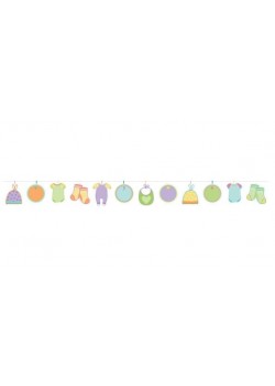 Baby Shower Autographed Garlands 4.5m 24 pk