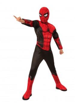 Spider-Man No Way Home Deluxe Red & Black Child Costume