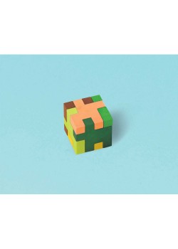 Minecraft TNT Puzzle Cube Mini Eraser Favours 2.8cm 12 pk