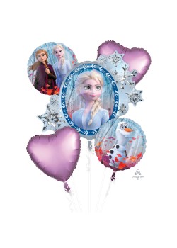 Disney Frozen 2 Bouquet Foil Balloons 5 pk