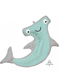 Shark Splash Hammerhead Shark Shaped Balloon 104cm x 71cm Shark Splash Hammerhead Shark Shaped Balloon 104cm x 71cm