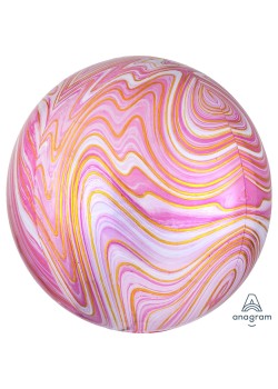 Pink Marblez  Shaped Balloon