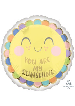 You Are My Sunshine Sweet Baby Round Foil Balloon 45cm