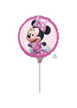 Round Minnie Mouse Forever Foil Balloon 22cm