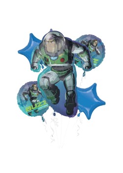 Buzz Lightyear Bouquet Foil Balloons 5 pk