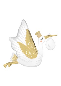 Baby Shower Special Delivery Stork Shaped Balloon 88cm x 71cm