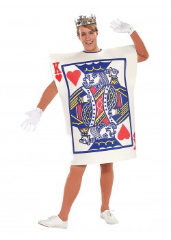 King Of Hearts Alice In Wonderland Playing Card Adult Costume