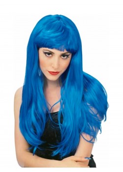 Glamour Blue Adult Wig Halloween Glamour Blue Adult Wig Halloween