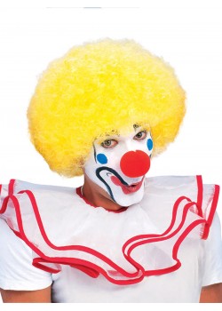 Yellow Afro Adult Wig Circus - Accessory
