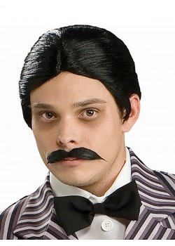 Gomez Wig & Moustache for Adult Addams Family - Accessory Gomez Wig & Moustache for Adult Addams Family - Accessory