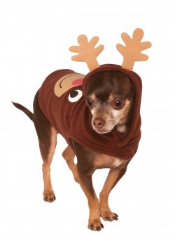 Reindeer Christmas Hoodie Pet Costume