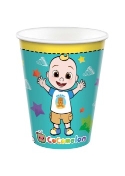 Cocomelon Paper Cups 266ml 8 pk