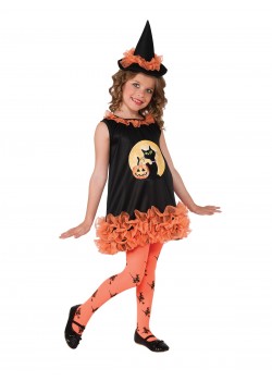 Orange Tutu Witch Toddler/Child Costume