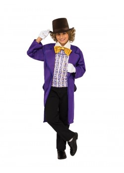 Willy Wonka Charlie & The Chocolate Factory Deluxe Child Costume Willy Wonka Charlie & The Chocolate Factory Deluxe Child Costume