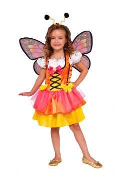Glittery Orange Butterfly Animals Child Costume Glittery Orange Butterfly Animals Child Costume